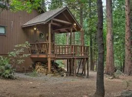 Game Room and Deck Pet-Friendly Camp Connell Cabin