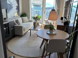Downtown design apartment sea view Tromsø Aurora