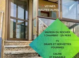 Maison du Rocher Veynes - 2 à 4 personnes - Draps et Serviettes fournies