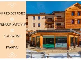 Appartement familial Abries - Jacuzzi et piscine - Pied des pistes