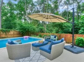 New! Pool, Spa, Nature Trails - The Woodlands 4BR Forest Retreat!