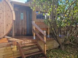 Chalet bois pour 2 avec balnéo
