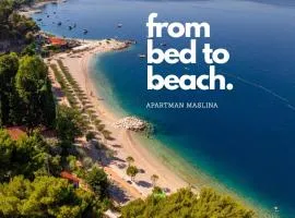Sea View Beachfront Apartment Maslina