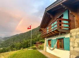 Chalet l'Aiglon Valais - Vue, Confort, Jacuzzi