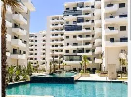 luxury studio vue Sur Piscine, mer et Park a Zenata City Eco