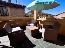 provencal house with sunny terrace