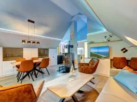 Dünenhaus Ückeritz UnserUsedomDe FeWo ca80qm mit privater Sauna und Kamin Parkplatz direkt am Strand 1I3