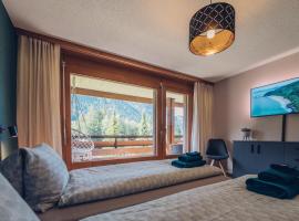 Traumhafte Alpenwohnung mit Bergblick Balkon Wiriehorn、Diemtigenのホテル
