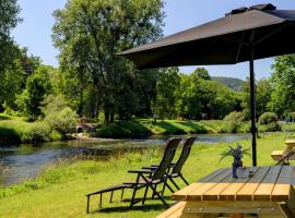 Lodge River wissel vr-ma camping Echternacherbr&uuml;ck, glamping em Echternacherbr&uuml;ck