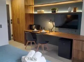Flat Santos 1 quadra da praia