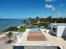 Cobertura Duplex com PISCINA PRIVATIVA de frente para o MAR 5 quartos até 12 pessoas