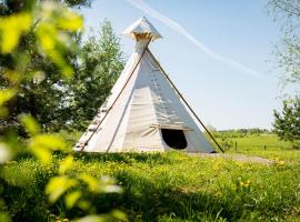 Briedžio sapnas, glamping em Sudervė
