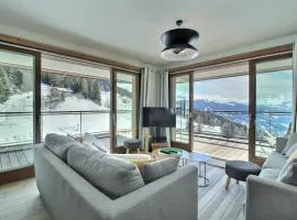ARC 1600, LE RIDGE, Appartement 10 personnes Vue Montagne - ski aux pieds - Sauna, Hammam, Piscine