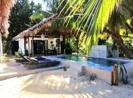 Propriété entière face au lagon, piscine, cuisine & wifi rien que pour vous Le Boraha Beach Lodge 90 m2