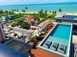 Flat Lindo e Espaçoso com Varanda e Vista Mar