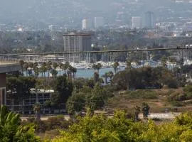 Overlooking Marina del Rey sailboats, is Green Ginger Playa Del Rey on the bluff,