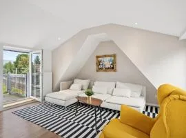 Jenapartments Penthouse Terrasse Waschtrockner sehr zentral