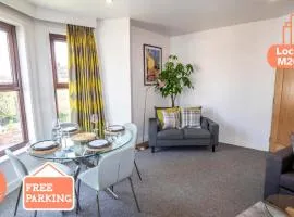 2 Bed Didsbury Flat Sleeps 6 Free Parking