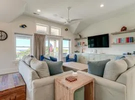 Walk to Beach Southern Shores Retreat with Hot Tub