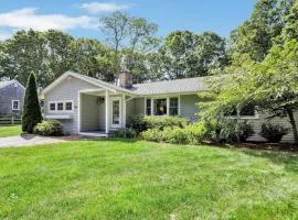 1 Story Family Home Half Mile to Beach with Patio , Grill, Office with Twin Beds, Peaceful Wooded Setting, Spacious Driveway, Garden Views, Walk to Shore, Perfect Cape Cod Getaway for Families