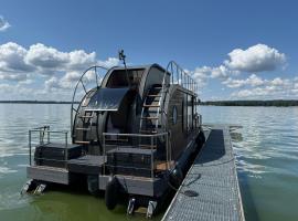 WOHLF&Uuml;HLBOOT Hausboot - Festlieger in der Marina Zaue am Schwielochsee - incl Stand Up Board, barca a Schwielochsee