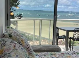 Première ligne - Vue mer exceptionnelle - Accès direct plage - Grand balcon - Parking privatif clos - Tout à pieds