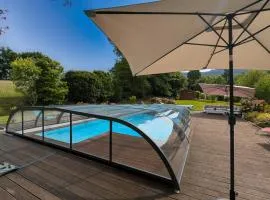 Chambre familiale avec piscine et SPA à Anould - FR-1-589-708