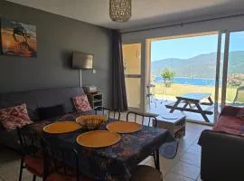 New T2 6 pers vue mer terrasse dans une résidence avec piscine