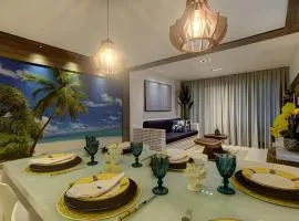 Luxo Beach Park-MANDARA-4 Quartos AR/TV-"Pé na Areia" By HousingCeara