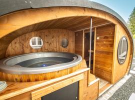 Ferienbahnhof Fichtental Bahnhofs-Lodge, viešbutis mieste Prackenbach