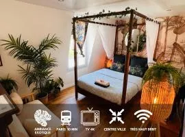 Studio Exotique Hyper-Centre Enghien 12min Paris