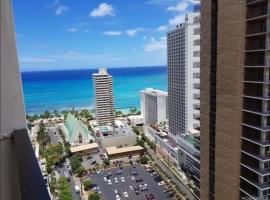 Lovely APT AC, Free Parking, Ocean View, hotel s vířivkou v Honolulu