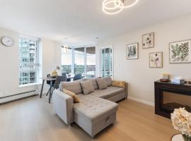 Vancouver Downtown City View 3BR Condo with Pool Gym Sauna Near Subway & Arena, apartmán v rezidenci v destinaci Vancouver