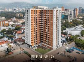 Apartamento con Piscina de 2 habitaciones Edificio Brunelo Ciudad de Guatemala, C&eacute;ntrico, hotel com piscina em Estaci&oacute;n Pamplona