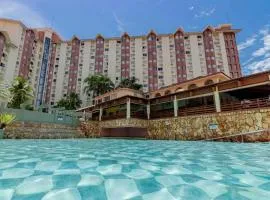 Apartamento Suíte Flat Hot Springs Hotel em Caldas Novas com parque aquático