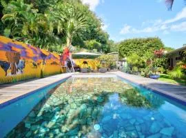 TAHITI Punaauia - Studio Tamanu Bien-Etre, Piscine, Plage 5mn, TV, Wifi