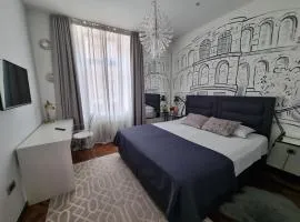 Arena Design Apartments with FREE Private Parking and with a terrace