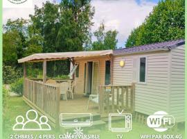 Mobilhomes Cozy 2 ou 3 chambres en bordure d'étang Camping 3 étoiles, ξενοδοχείο σε Ivry-la-Bataille