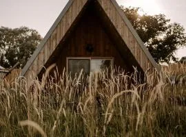 Romantic A-Frame Cabin near Yellowstone for an Amazing Glamping Getaway in Emigrant, Montana