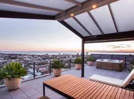 St Kilda Penthouse. Views. Spa.