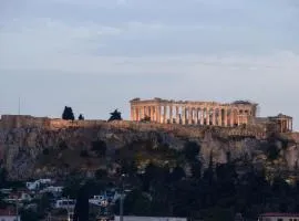 Acropolis view family big veranda by Zeussuites