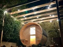 Valley View Home - Barrel Sauna, Woodfired Pizza Oven, Firepit, Kids Playset