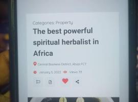 The Best Powerful Traditional Herbalist And Native Doctor In Nigeria、Adoのホテル