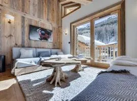 Appartement neuf avec cheminée, proche pistes, Val d'Isère - FR-1-567-102