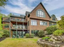 Dock and Theater Room Lakefront Alton Bay Retreat!