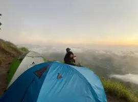 Mount Batur Camping on Summit