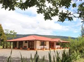 Cabaña rústica cerca del río