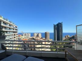 Beausoleil near Monaco - Cosy Studio with Sea view, hotel in Beausoleil