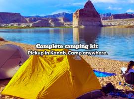 Campkit - Complete Camping Kit, Pickup in Kanab, campsite in Kanab