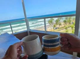 Frente Mar Pe Na Areia Familia
